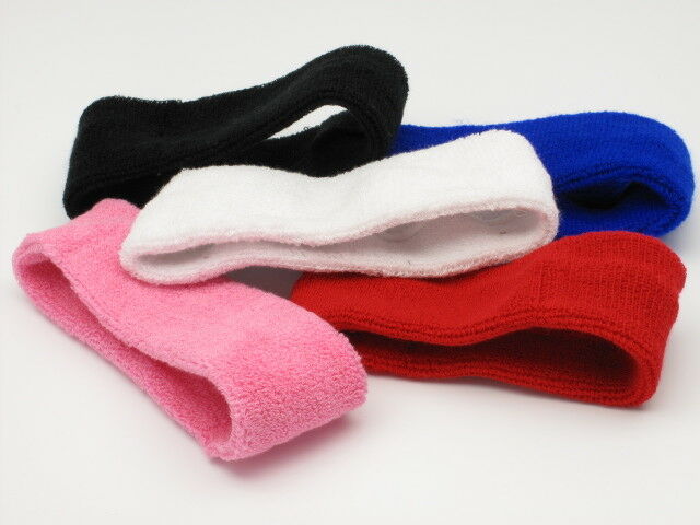 Cartwheels Cotton Sweatband Set 2 x Wristbands 1 x Headband Fitness Exercise